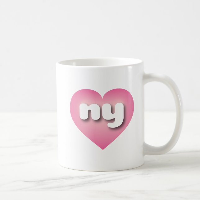 Mug Coeur rose de New York - J'aime (Droite)
