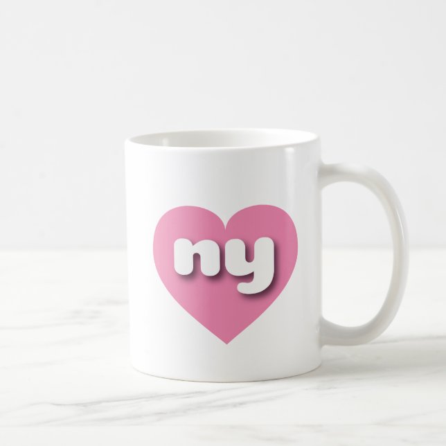 Mug Coeur rose de New York - J'aime (Droite)