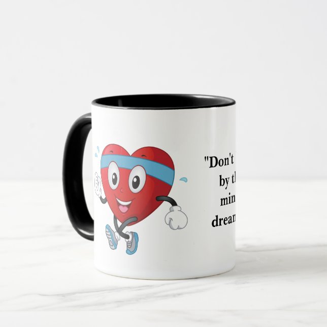 Mug Coeur rouge en santé (Devant gauche)