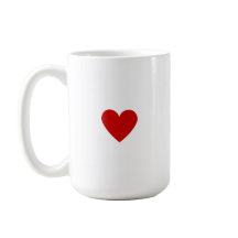 Coeur rouge moderne minimaliste Simple Chic Person