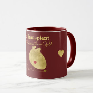 Mug Coeur Transplant Gold Maroon