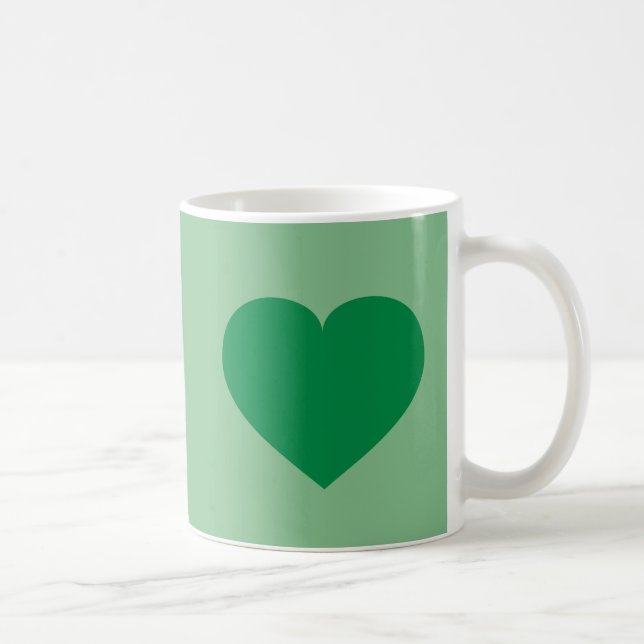 Mug Coeur vert (Droite)
