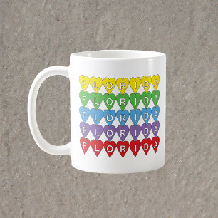 Mug Cœurs arc-en-ciel de Floride