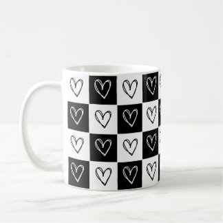 Mug Cœurs Damier