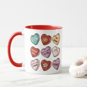 Mug Coeurs de bonbons   Valentine Candy Heart