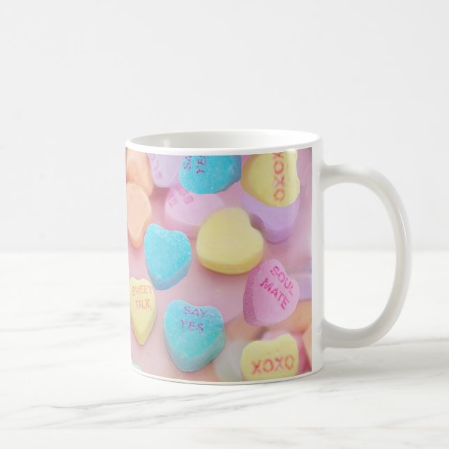 Mug coeurs de bonbons valentines (Droite)