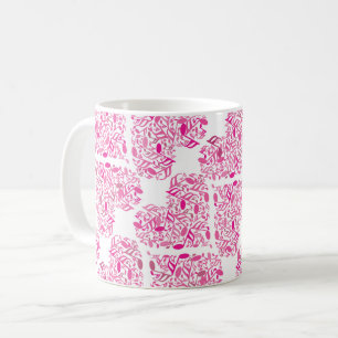 Mug Coeurs de notes musicales roses