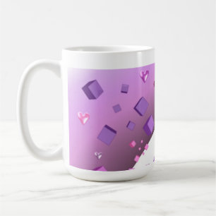 Mug Coeurs et cubes