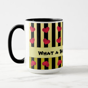 Mug Cœurs et Rayures