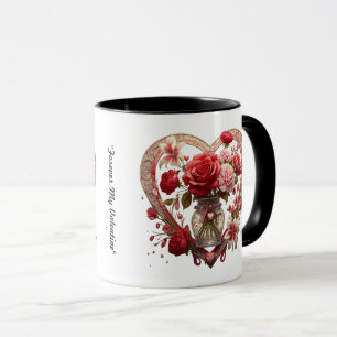 Mug "Coeurs et Roses"