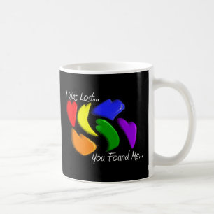 Mug Coeurs gais d'arc-en-ciel que "j'ai été perdu,