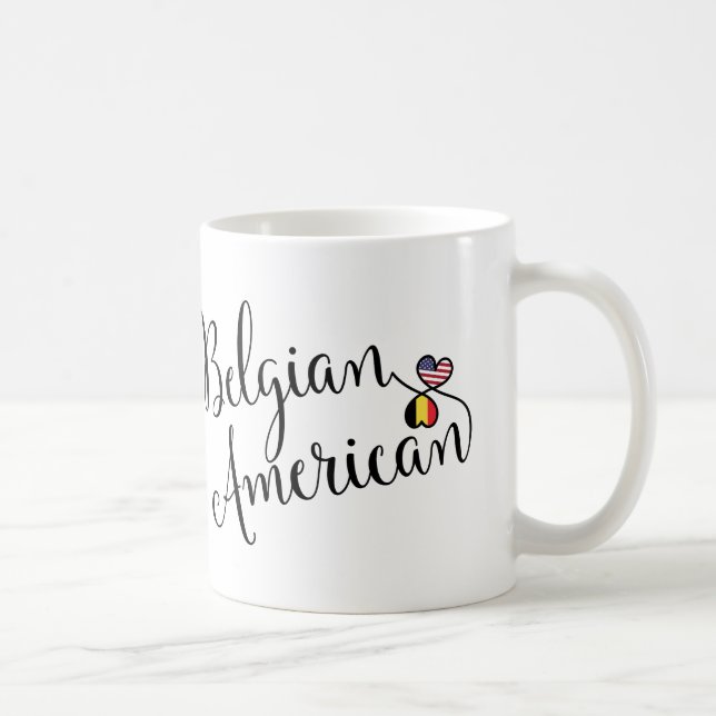 Mug Coeurs mêlés belges américains (Droite)