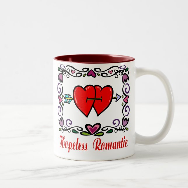 Mug Coeurs romantiques (Droit)