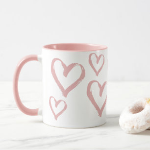 Mug Coeurs roses