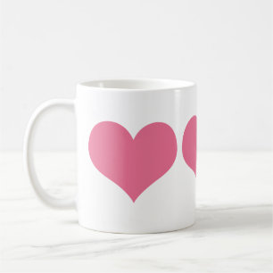 Mug Coeurs roses