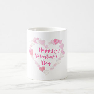 Mug Coeurs roses de la Glitterie Heureuse Sainte-Valen