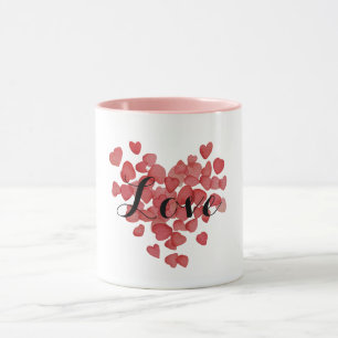 Mug Cœurs rouges