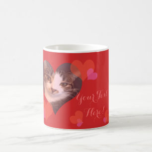 Mug Coeurs rouges personnalisés Valentine