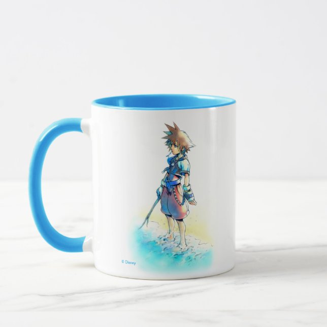 Mug Coeurs royaux | Aquarelle Sora On Beach (Gauche)
