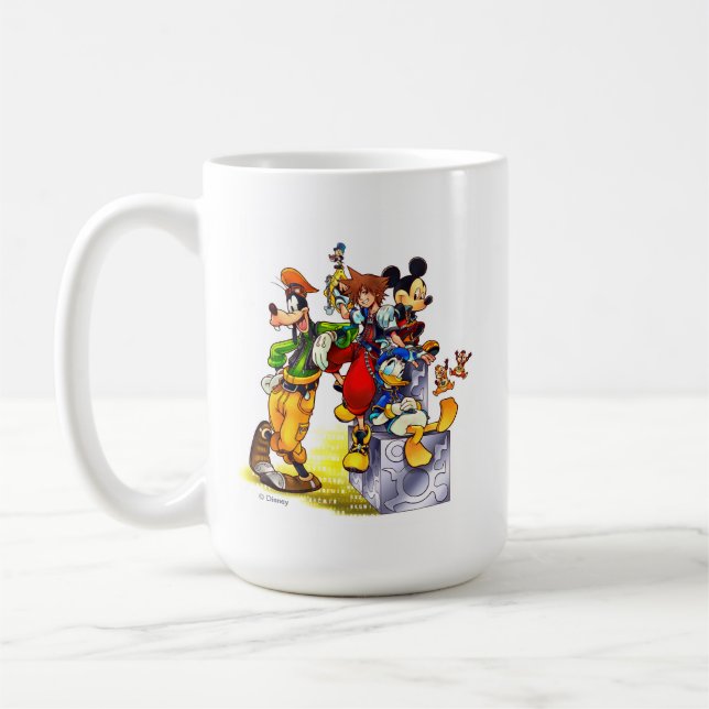 Mug Coeurs royaux : codé | Art clé de groupe (Gauche)