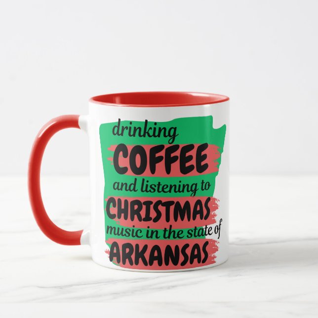 Mug Coffee and Christmas Music in Arkansas  (Gauche)