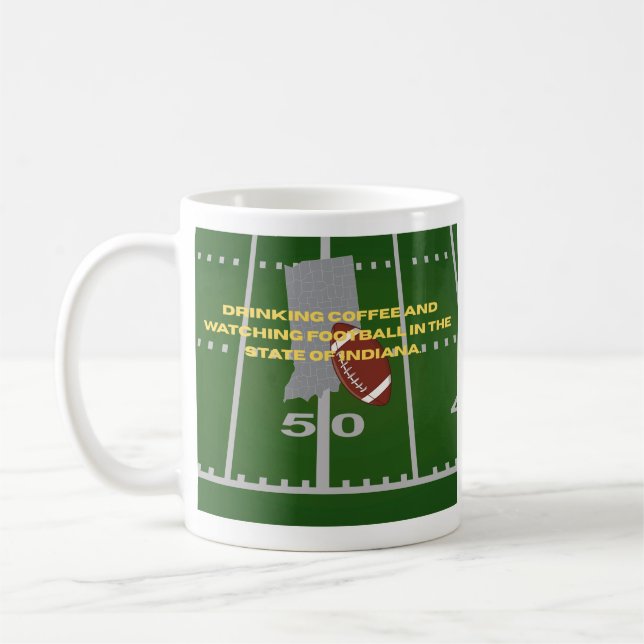 Mug Coffee and Football in Indiana  (Gauche)