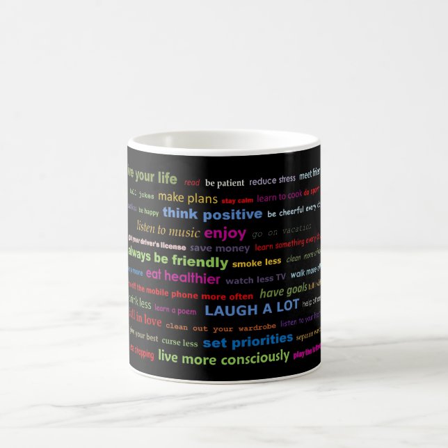 Mug Coffee Cup Drôle Citations Résolutions (Centre)