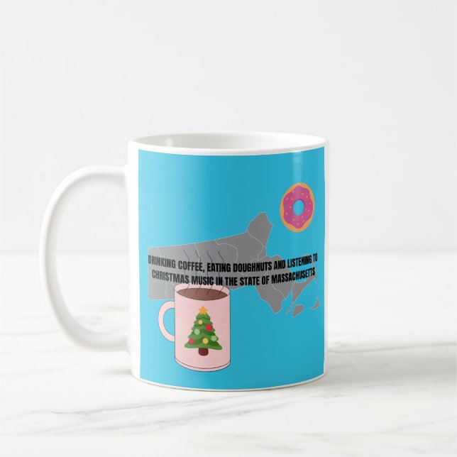 Mug Coffee, Donuts, Christmas Music in Massachusetts (Gauche)