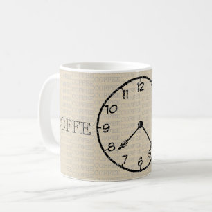 Mug Coffee Time Clock
