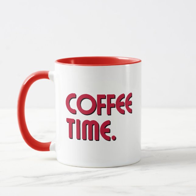 Mug Coffee Time | Simple Minimalist Everyday Coffee (Gauche)