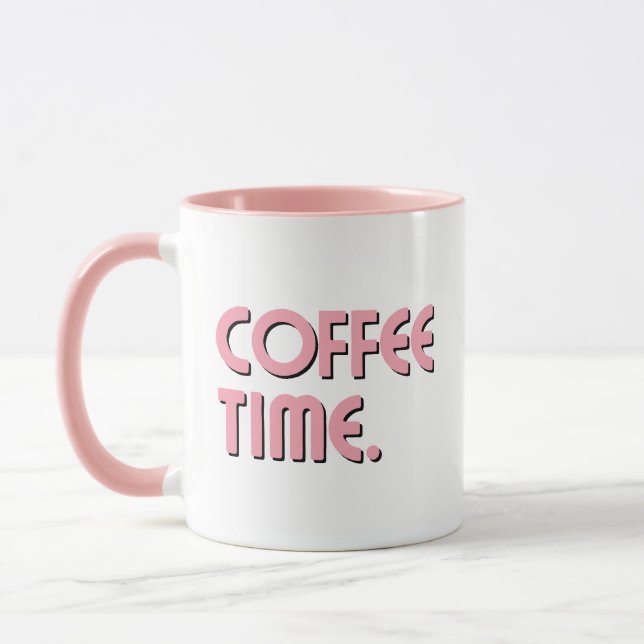 Mug Coffee Time | Simple Minimalist Everyday Coffee (Gauche)