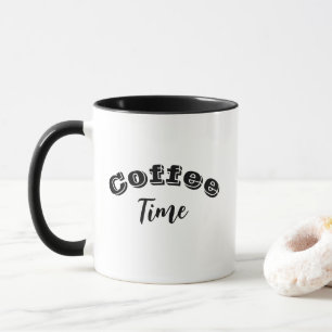 Mug « Coffee Time » – Typographie pour les amateur