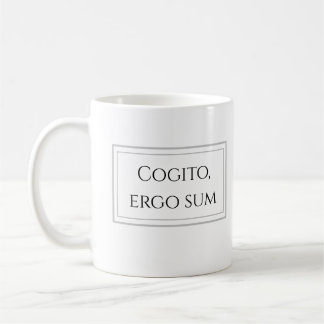 Mug Cogito, ergo sum - Je pense donc je suis