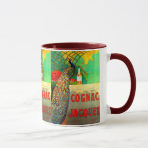 Mug Cognac Jacquet Affiche publicitaire Vintage