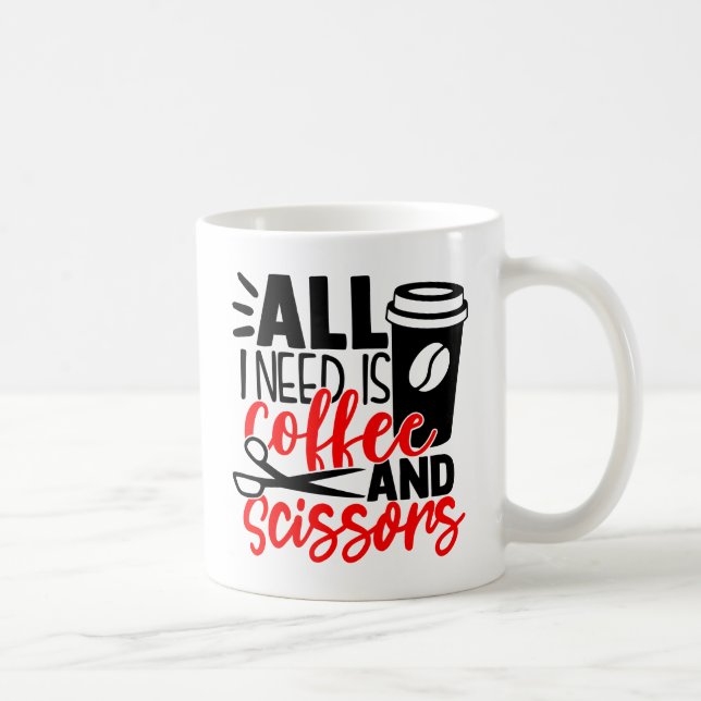 Mug Coiffeur de coiffure salon de coiffure (Droite)