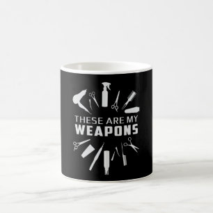 Mug Coiffeur Liste de cheveux Barber Armes Idée cadeau
