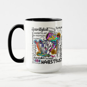 Mug Coiffeuse Musique personnalisée