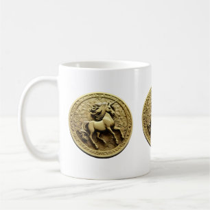 Mug Coin Unicorne Or Rond