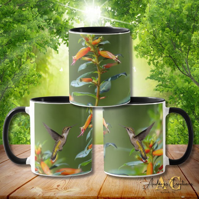 Mug Colibri à gorge rubis "à Cuphea" (Créateur téléchargé)