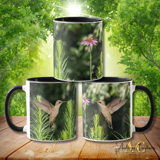Mug Colibri à gorge rubis "En fleurs"