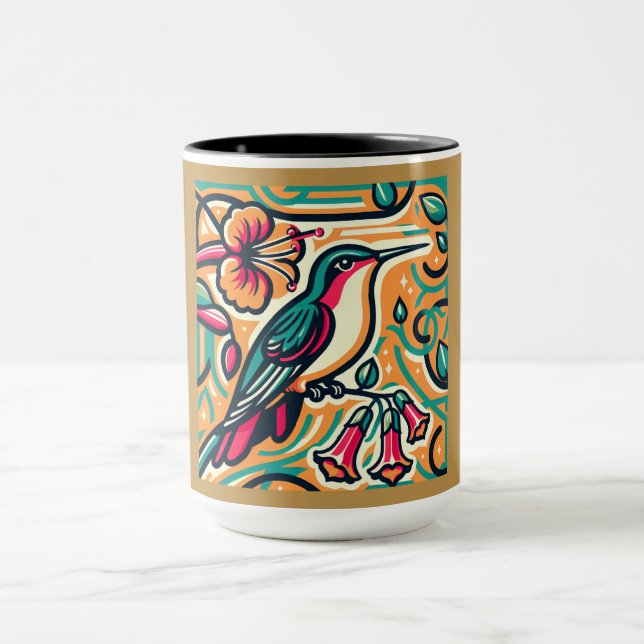 Mug Colibri Art déco (Centre)