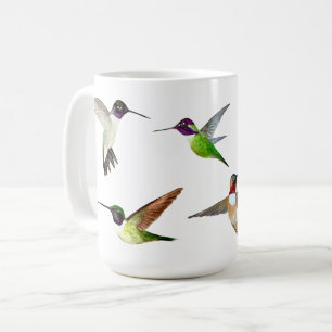Mug Colibris de la Californie en vol
