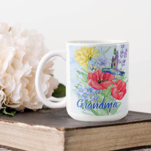 Mug Colibris Grand-mère personnalisés