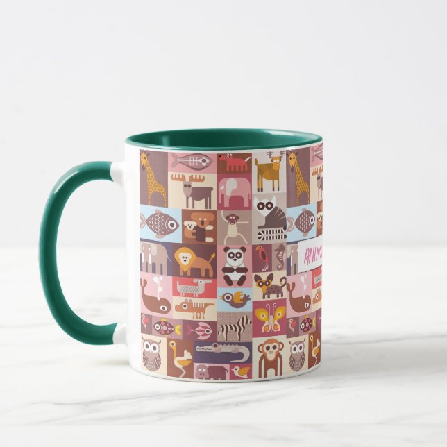 Mug Collage animal (Gauche)