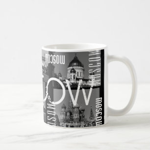 Mug Collage City Architecture de Moscou Russie