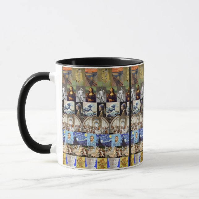 Mug Collage d'art célèbre, (Gauche)