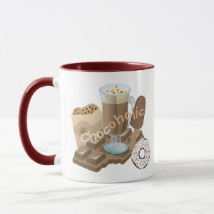 Mug Collage de chocolat chocoholique