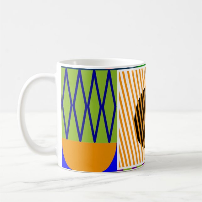 Mug Collage de forme Bauhaus  (Gauche)