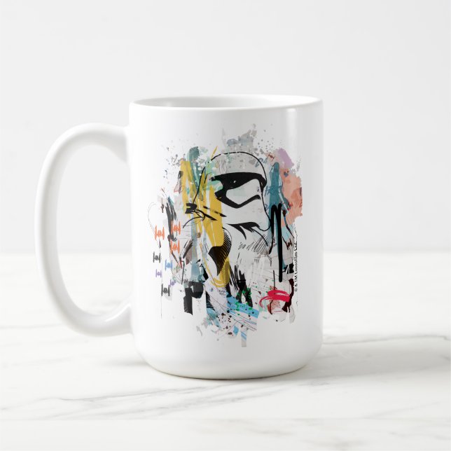 Mug Collage de graffiti de stormtrooper (Gauche)