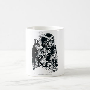 Mug Collage de main noire et de crâne